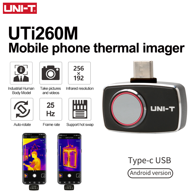 Thermal Imaging Camera 256X192 - UNI-T Thermal Imager For Smartphone UTI260M