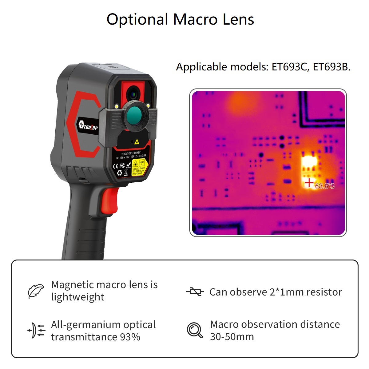 TOOLTOP ET693C 256*192 Thermal - Nf 521 Thermal Imaging Camera recension och pris