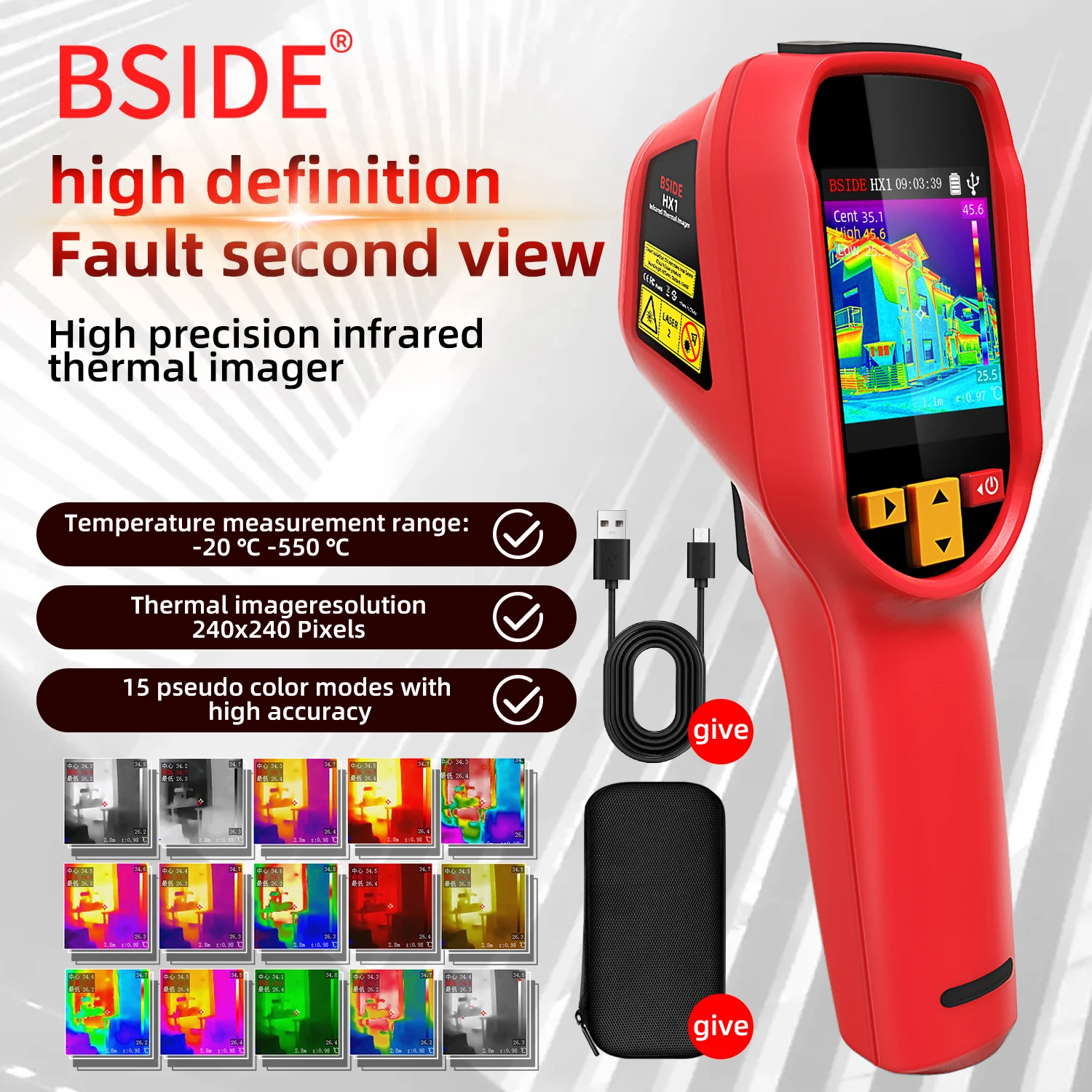 BSIDE HX1 240X240 Thermal Imag - Thermal Imager Pcb Repair recension och pris