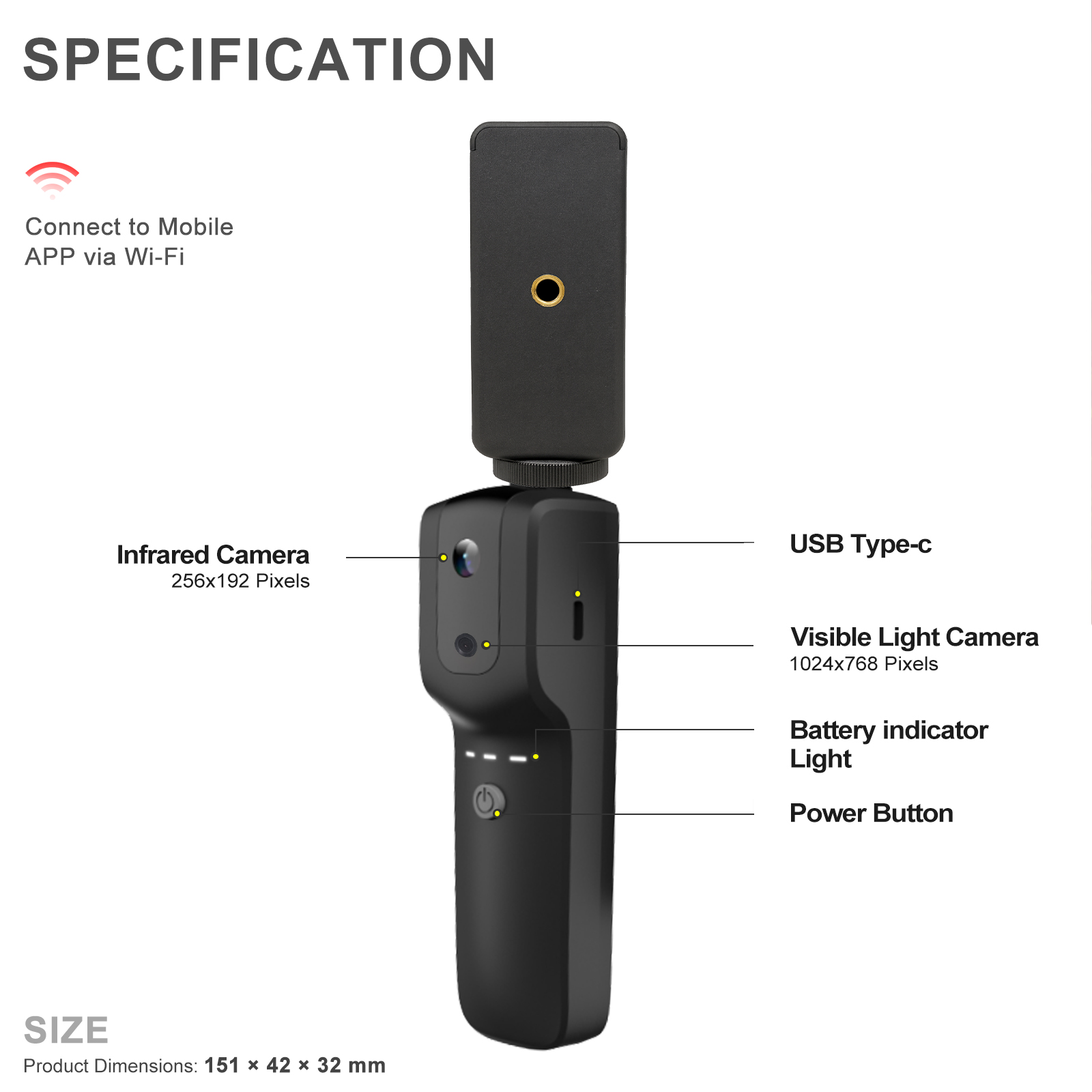 Portable wireless thermal imag - Thermal Imaging Camera 256X192 recension och pris