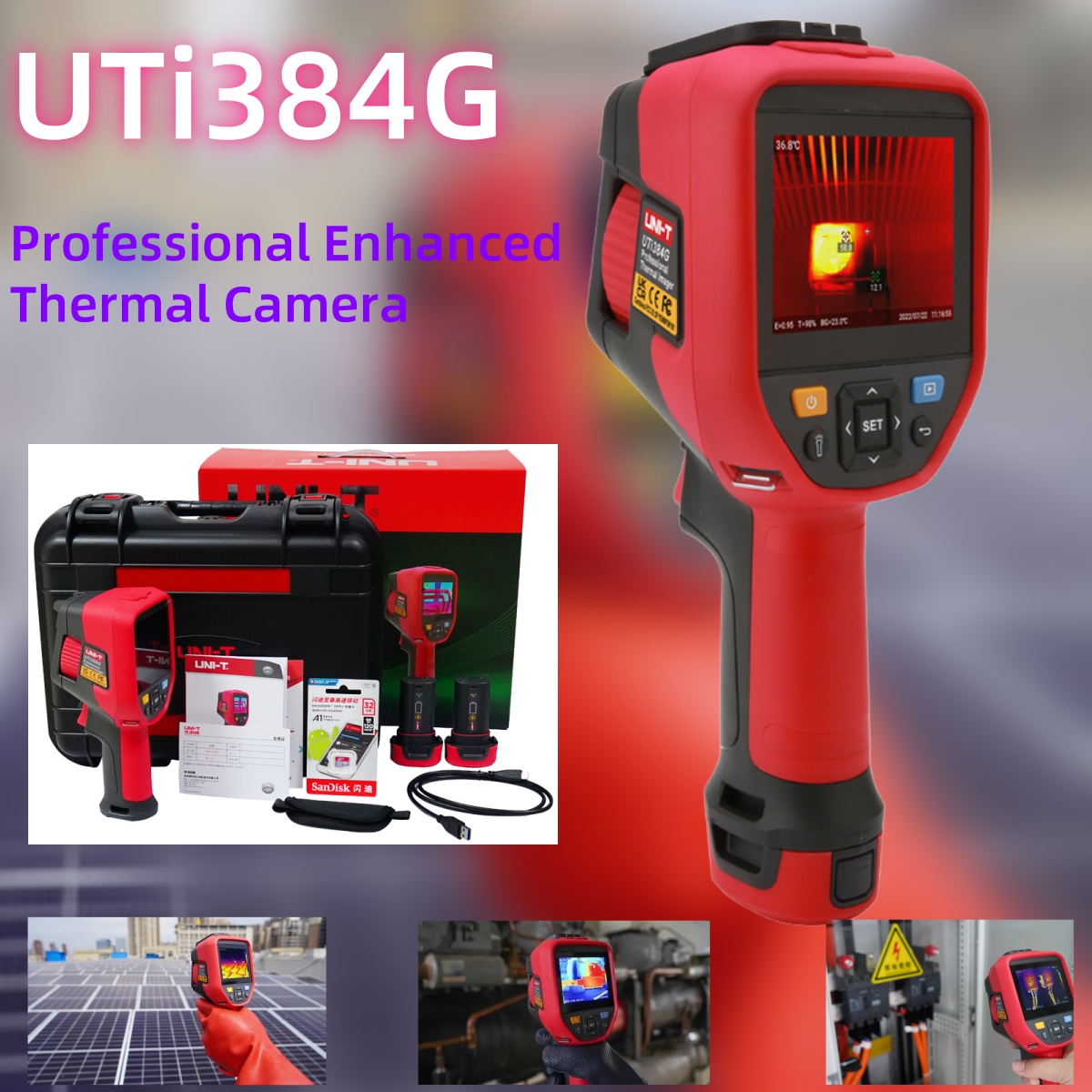 UNI-T UTi384G Professional The - Thermal Camera Type C 384X288 recension och pris
