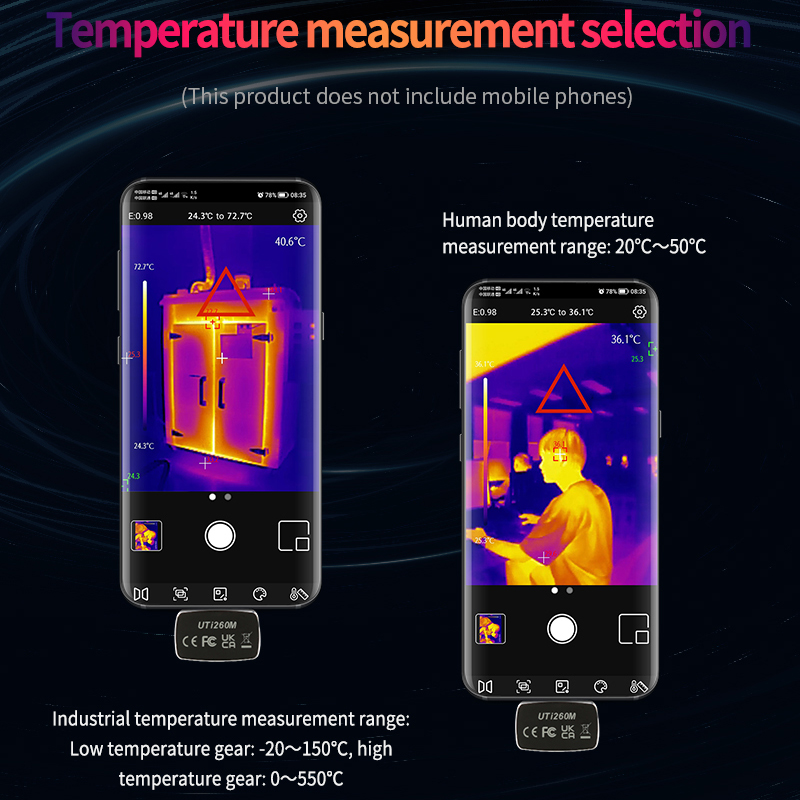 UNI-T Thermal Imager For Mobil - Thermal Imaging Camera 256X192 recension och pris