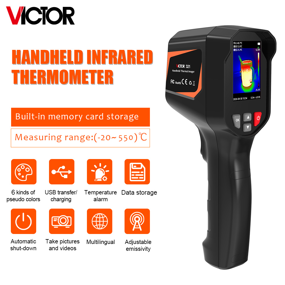 Victor 321 Handheid Infrared T - Nf 521 Thermal Imaging Camera recension och pris