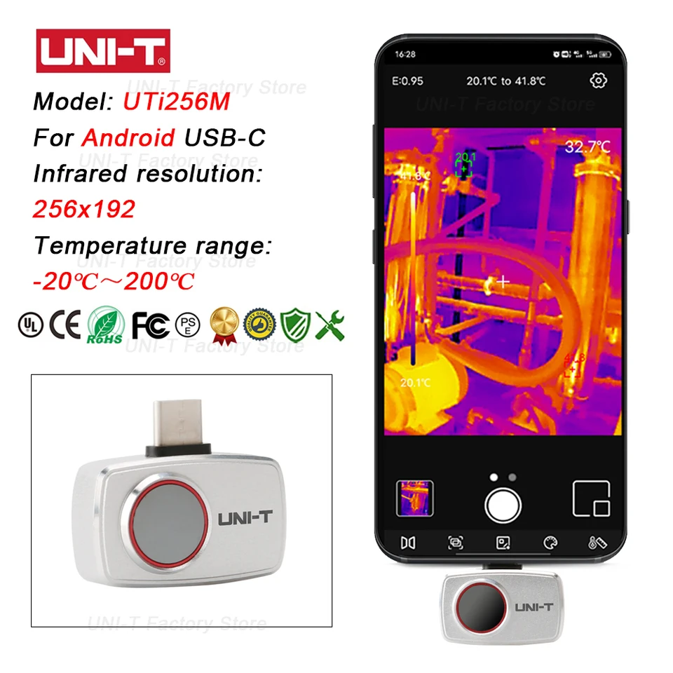 UNI-T Infrared Thermal Imaging - Thermal Imaging Camera 256X192 recension och pris
