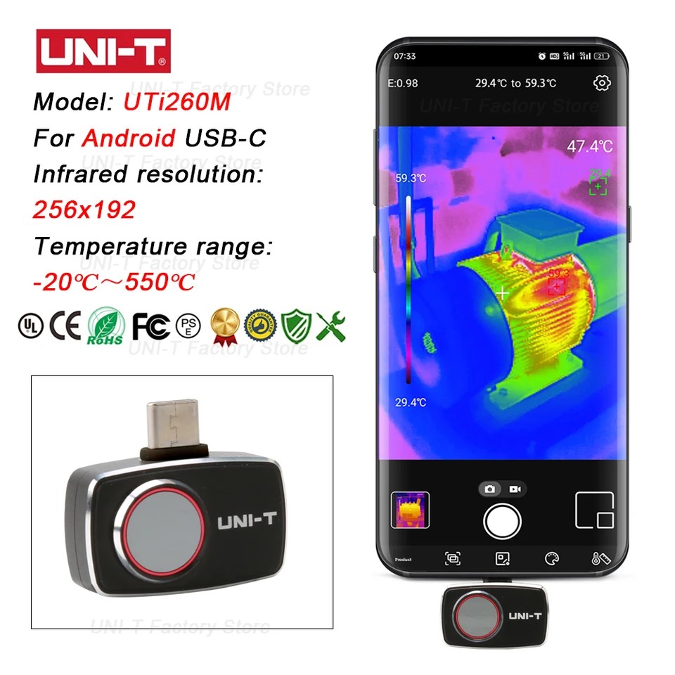 UNI-T Infrared Thermal Imaging - Thermal Imaging Camera 256X192 recension och pris