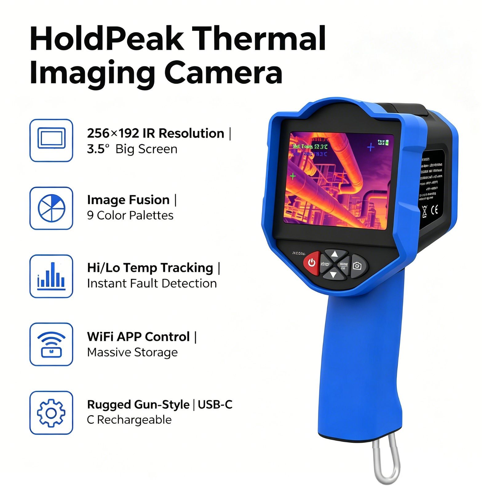 HoldPeak Thermal Imaging Camer - Thermal Imaging Camera 256X192 recension och pris