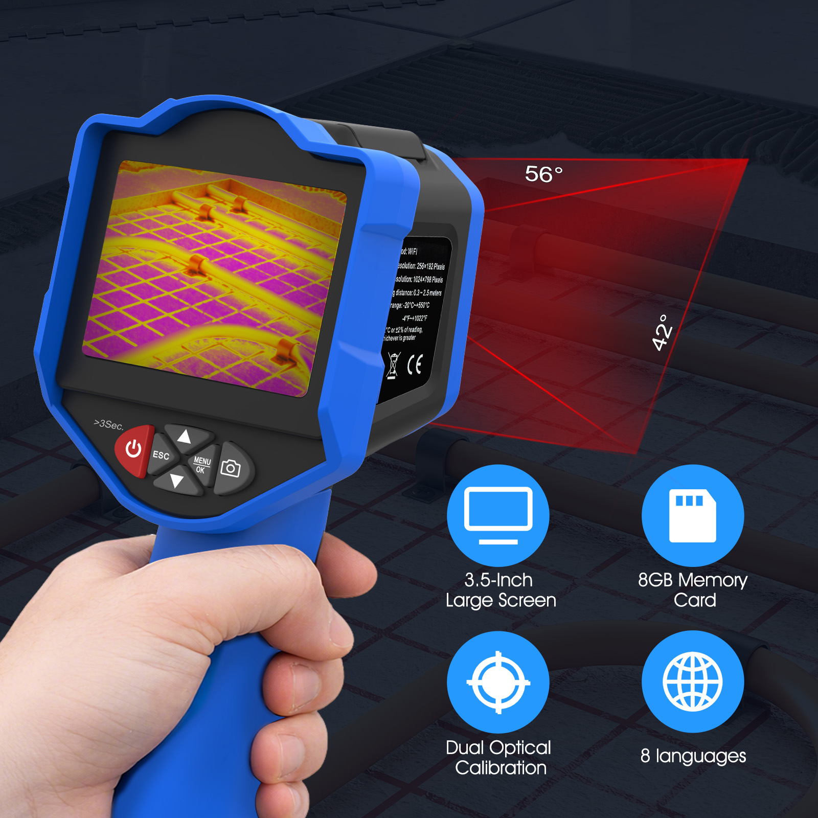 HoldPeak Thermal Imaging Camer - Thermal Imaging Camera 256X192 recension och pris